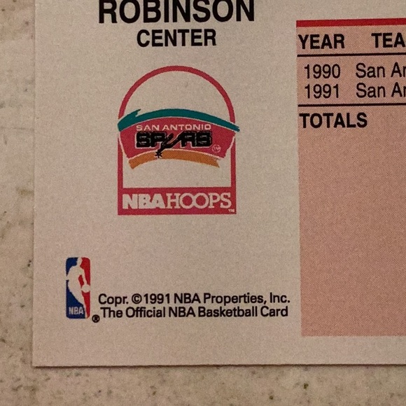 David Robinson 1991 All Stars 91 NBA Hoops 270 Basketball Card San Antonio #270 - Picture 3 of 4